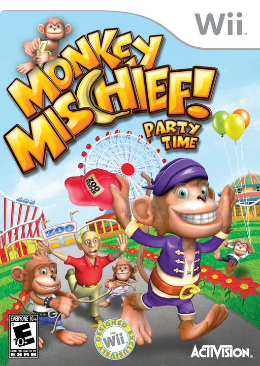 Monkey Mischief Party Time box art for Wii